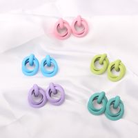 1 Pair Simple Style Solid Color Alloy Patchwork Women's Ear Studs main image 1