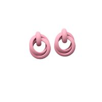 1 Pair Simple Style Solid Color Alloy Patchwork Women's Ear Studs main image 3