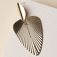 1 Pair Ig Style Basic Korean Style Leaf Alloy Drop Earrings main image 3