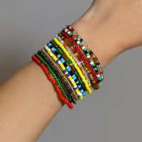 Creative And Fashionable Jewelry Bohemian Style Rice Bead Set Bracelet Color Jewelry Wholesale Nihaojewelry sku image 9