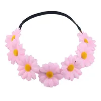 Sweet Plaid Flower Cloth Hair Band 1 Piece sku image 8