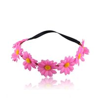 Sweet Plaid Flower Cloth Hair Band 1 Piece main image 6