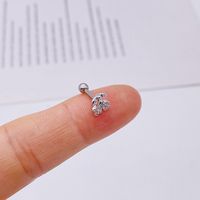 1 Piece Fashion Star Metal Plating Inlay Zircon Women's Ear Studs sku image 23