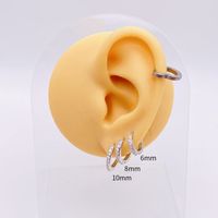 1 Pair Simple Style Star Stainless Steel Plating Hoop Earrings main image 3