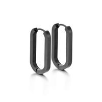 1 Pair Simple Style Star Stainless Steel Plating Hoop Earrings sku image 8