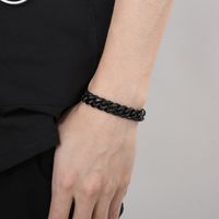 Wholesale Simple Style Solid Color Stainless Steel Bracelets main image 10