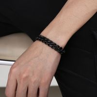 Wholesale Simple Style Solid Color Stainless Steel Bracelets main image 8