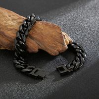 Wholesale Simple Style Solid Color Stainless Steel Bracelets main image 7