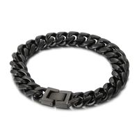 Wholesale Simple Style Solid Color Stainless Steel Bracelets sku image 1
