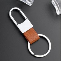 1 Piece Simple Style Color Block Metal Men's Bag Pendant Keychain sku image 2
