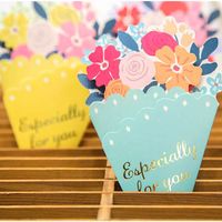 Mother's Day Bouquet Blessing Card Flower Shape Birthday Gift Three-dimensional Creative Card main image 2