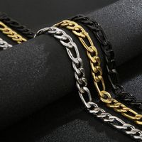 Simple Style Solid Color Stainless Steel Plating 18K Gold Plated Men'S Necklace main image 3