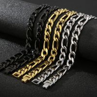 Simple Style Solid Color Stainless Steel Plating 18K Gold Plated Men'S Necklace main image 2