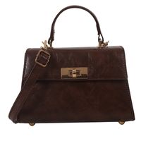 Women's Autumn Pu Leather Vintage Style Handbag sku image 1