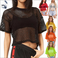 Women's Blouse Short Sleeve T-shirts Patchwork Fashion Solid Color main image 11