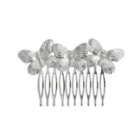 New Retro Diamond Hair Comb Inserted Comb Leaves Pearl Fashion Hairpin Wholesale sku image 12