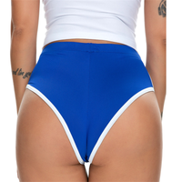 Women's Sexy Color Block Polyester Active Bottoms Shorts sku image 2