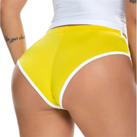 Women's Sexy Color Block Polyester Active Bottoms Shorts sku image 13