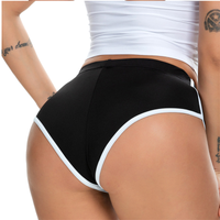 Women's Sexy Color Block Polyester Active Bottoms Shorts sku image 17