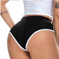 Women's Sexy Color Block Polyester Active Bottoms Shorts sku image 18