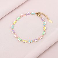 Básico Mariposa Acero Inoxidable Chapados en oro de 18k Ninguno Pulsera Al Mayoreo sku image 3