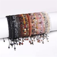Casual Solid Color Natural Stone Knitting Bracelets main image 1