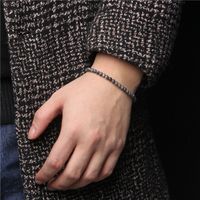 Casual Solid Color Natural Stone Knitting Bracelets main image 4