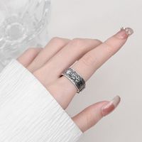1 Piece Retro Word Sterling Silver Rings main image 4