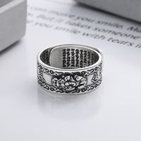 1 Piece Retro Word Sterling Silver Rings main image 2
