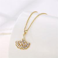 Fashion Water Droplets Heart Shape Snowflake Stainless Steel Inlay Zircon 18k Gold Plated Gold Plated Pendant Necklace main image 10
