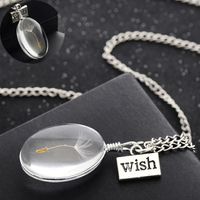 1 Piece Fashion Dandelion Glass Plating Silver Plated Women's Pendant Necklace main image 5