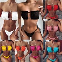 Femmes Couleur Unie Bikinis main image 2