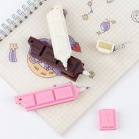 Students' Stationery Supplies Creative Chocolate Modeling Pen Students Daily Writing Pen Cartoon Simulation main image 4