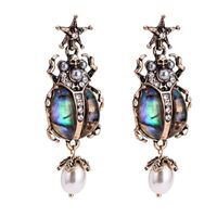 1 Pair Fashion Insect Alloy Inlay Artificial Pearls Rhinestones Women's Drop Earrings main image 5