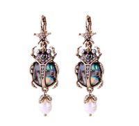 1 Pair Fashion Insect Alloy Inlay Artificial Pearls Rhinestones Women's Drop Earrings sku image 1