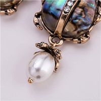 1 Pair Fashion Insect Alloy Inlay Artificial Pearls Rhinestones Women's Drop Earrings main image 4