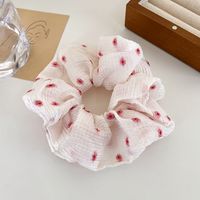 Women's Sweet Simple Style Flower Cloth Embroidery Hair Tie sku image 1