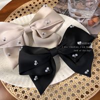 Sweet Bow Knot Artificial Pearl Cloth Hair Clip 1 Piece main image 5