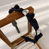 Moda Color Sólido Tela Embutido Diamantes De Imitación Banda Para El Cabello 1 Pieza sku image 2