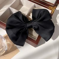 Sweet Solid Color Bow Knot Cloth Hair Clip 1 Piece sku image 4