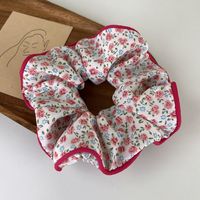 Simple Style Flower Cloth Printing Rib-knit Hair Tie 1 Piece sku image 2