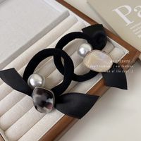 Simple Style Bow Knot Cloth Hair Tie 1 Piece main image 5