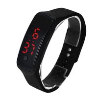 Sports Solid Color Horseshoe Buckle Electronic Kids Watches sku image 6