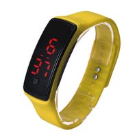 Sports Solid Color Horseshoe Buckle Electronic Kids Watches sku image 2