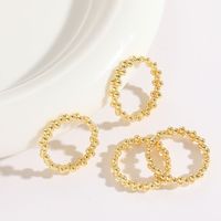 1 Piece Simple Style Round Copper Plating 14k Gold Plated Rings main image 1