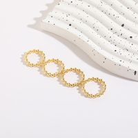 1 Piece Simple Style Round Copper Plating 14k Gold Plated Rings main image 9