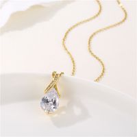 Stainless Steel Titanium Steel 18K Gold Plated Shiny Inlay Angel Peacock Butterfly Zircon Pendant Necklace main image 7