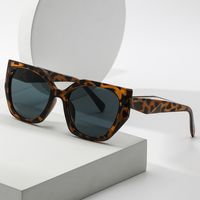 Einfacher Stil Leopard Ac Quadrat Patchwork Vollbild Sonnenbrille Der Frauen main image 1
