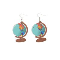 Wholesale Jewelry 1 Pair Novelty Earth Wood Drop Earrings main image 2
