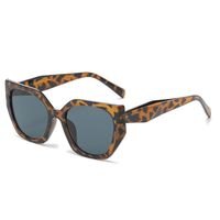 Einfacher Stil Leopard Ac Quadrat Patchwork Vollbild Sonnenbrille Der Frauen sku image 4